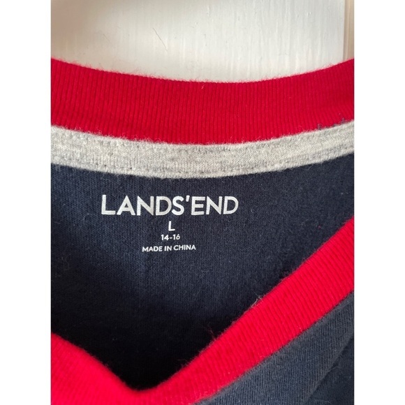 Lands End Boy Longsleeve Tshirt large 14-16 - Picture 3 of 3